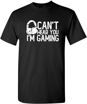 Gamer Alert: Can't Hear You I'm Gaming Headset Graphic Video Games Gamer Gi