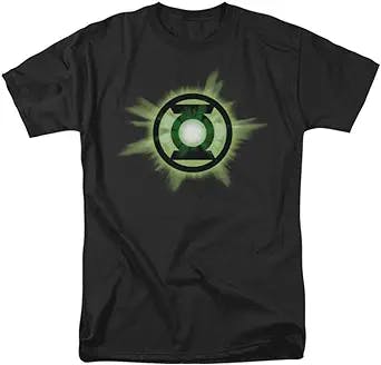 DC Comics Men's Big-Tall The Green Lantern Glow Logo T-Shirt