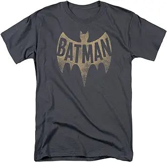 DC Comics Men's Batman Retro Vintage Logo T-Shirt