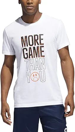 "Get in the Game with adidas Men's More Game Than Graphic Tee!" 
