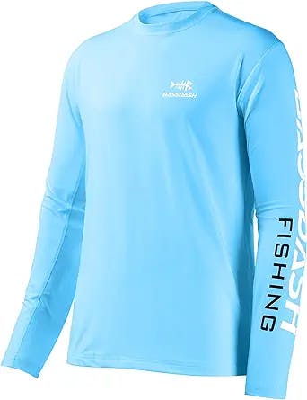 BASSDASH Fishing T Shirts for Men UV Sun Protection UPF 50+ Long Sleeve Tee T-Shirt