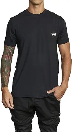 Get Your Sweat On with the RVCA Men's Sport Vent Short Sleeve Crew Neck T-S