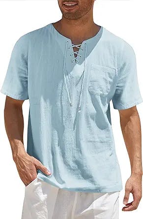 COOFANDY Men's Beach Shirt: The Perfect Hippie Vibe