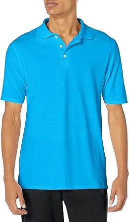 Hanes Men's FreshIQ Polo Shirt, Men’s X-Temp Polo Shirt, 40+ UPF Sun Protection Moisture-Wicking Polo Shirt