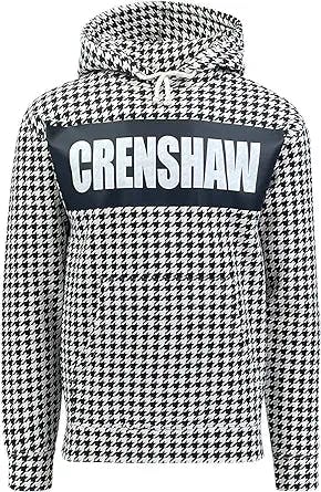 Crenshaw Houndstooth Hoodie Hip Hop Roots Unique Design Hustle and Motivate