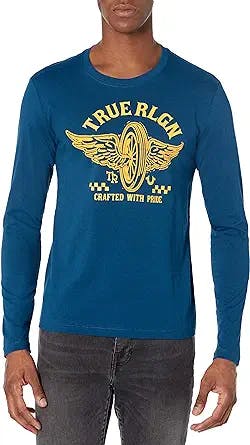 Get Your Barcode Style with True Religion Men's Long Sleeve Tee