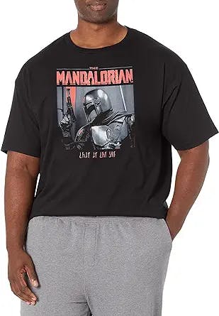 STAR WARS Big & Tall Mandalorian Code Red Men's Tops Short Sleeve Tee Shirt