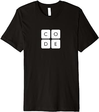 Code.org Premium Short Sleeve T-Shirt: White Logo