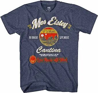 STAR WARS Mos Eisley Cantina Tatooine Men's Adult Graphic Tee T-Shirt