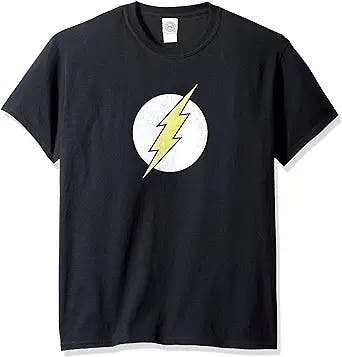 ZOOM into Action with the DC Comics Men's The Flash Distressed Logo T-Shirt