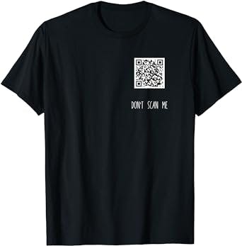 Rick Roll Small QR Scan Code Funny Joke T-Shirt