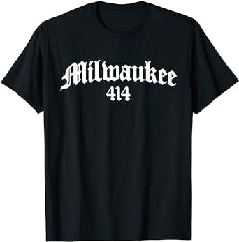 Milwaukee 414 Area Code OG Original Gangster Biker Chicano T-Shirt: A Fun W