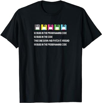 92 bugs in the programming code for Coder or Programmer T-Shirt