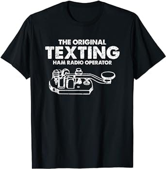 Morse Code Keyer Original Texting Ham Radio T-Shirt