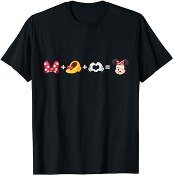Disney Minnie Mouse Emoji Code Formula T-Shirt