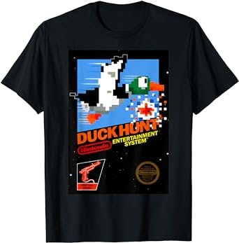 Nintendo NES Duck Hunt Retro Vintage Cover Graphic T-Shirt T-Shirt
