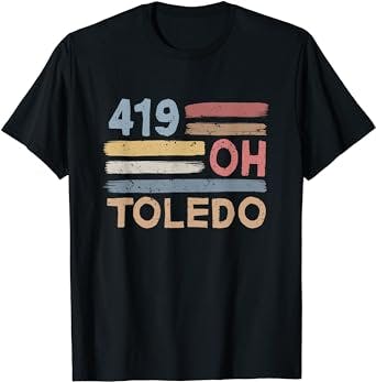 Retro Toledo Area Code 419 T-Shirt: The Perfect Nostalgic Gift for Ohio Res