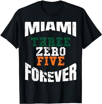 305 Area Code Three Zero Five T Shirt - Miami Girls T-Shirt