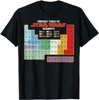 The Ultimate Guide To The Star Wars Periodic Table of Elements Graphic T-Sh