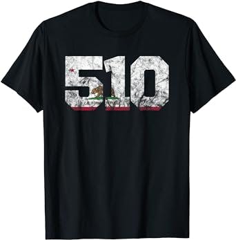 Area Code 510 shirt - Oakland California t-shirt