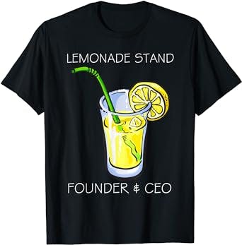 The Lemonade Stand Funny Kids Startup Ideas T-Shirt: A Refreshing Addition 