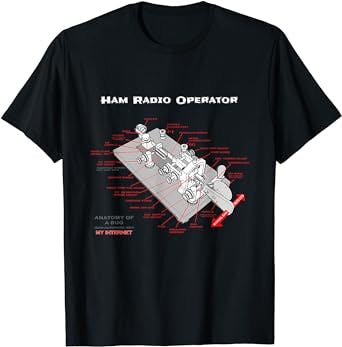 Ham Radio Operator T Shirt Morse Code Key