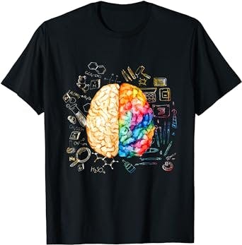 Colorful Brain - Science And Art - Neuroscience Neurologist T-Shirt