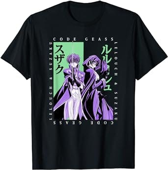 Framing Lelouch and Suzaku with Code Geass Tee: A Must-Have for All Otaku