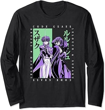 Code Geass Framing Lelouch and Suzaku Long Sleeve T-Shirt
