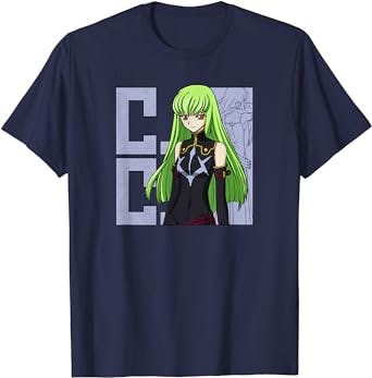 Code Geass CC Pose with Kanji T-Shirt: The Perfect Tee for Anime Fans