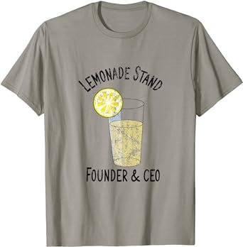 Lemonade Stand Start-up Entrepreneur Hustle Hustler Kids Gif T-Shirt