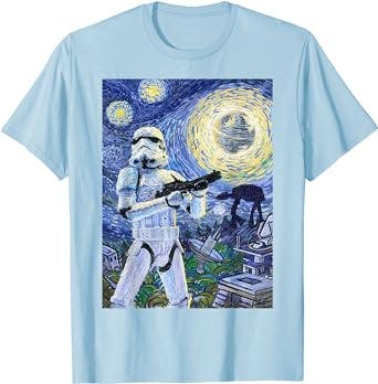 Star Wars Stormtrooper Starry Night Graphic T-Shirt T-Shirt